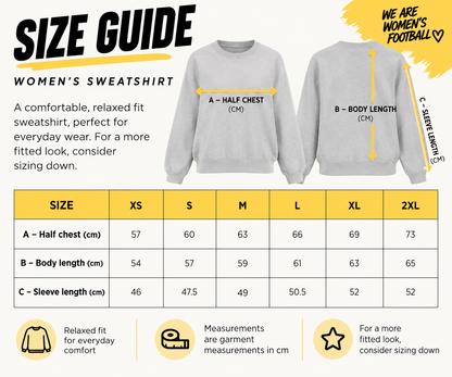 I Love Women's Football — Women's Sweatshirt